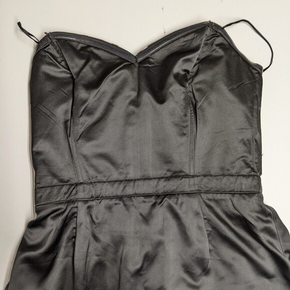 Guess Los Angeles Dress Size 6 Strapless Short A-Line Cocktail Abstract Peach - Picture 5 of 7